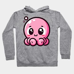 Pink funny octopus Hoodie